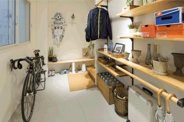 青山リノベスタジオ②　玄関土間やインナーテラス、室内窓など、リノベーションならではのアイディアにあふれています。