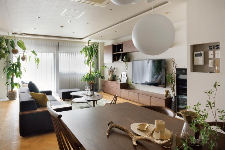 青山リノベスタジオ①　マンションの一室をリノベーションした「見て・触れて・体感できる」モデルルームです。ぜひご家族揃ってお越しください。我が家なりの最適なサイズや仕様が見つかります。