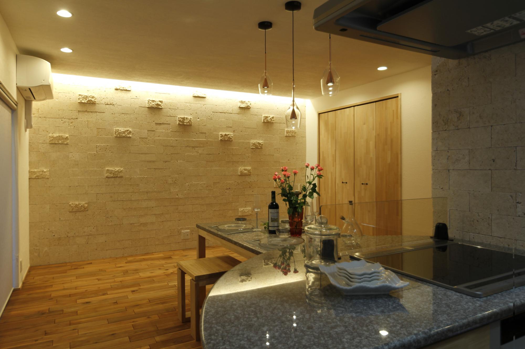 「団地リノベーション」のリビングダイニング